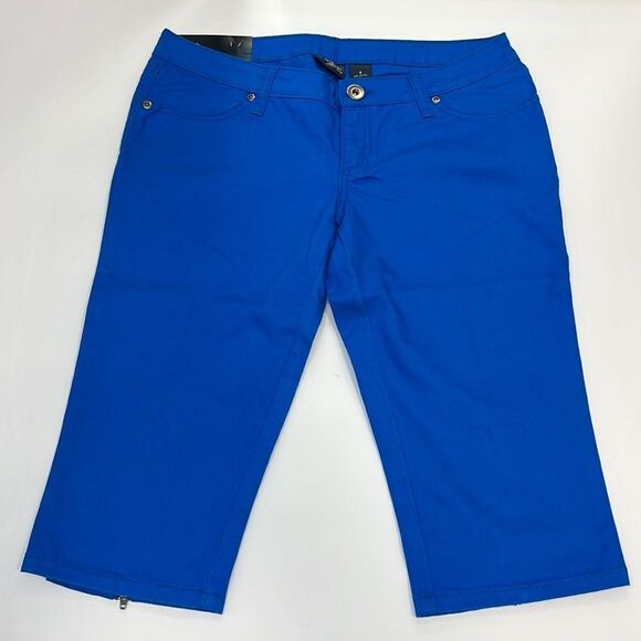 City Streets Pants - City Streets Women’s Royal Blue Capri Pants Size 9